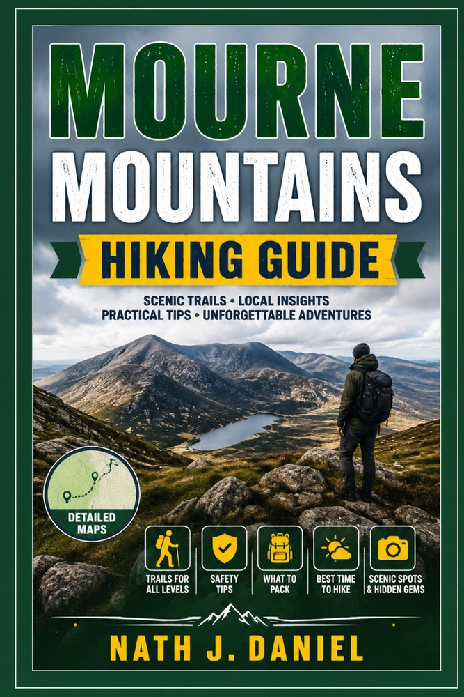 Mourne Mountains Hiking Guide: Mourne Mountains Hiking Guide: Explore Northern Ireland's Iconic Peaks, Slieve Donard, Mourne Wall, Silent Valley, Scen cover