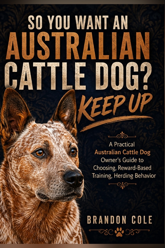 So You Want an Australian Cattle Dog? Keep Up: A Practical Australian Cattle Dog Owner's Guide to Choosing, Reward-Based Training, Herding Behavior cover