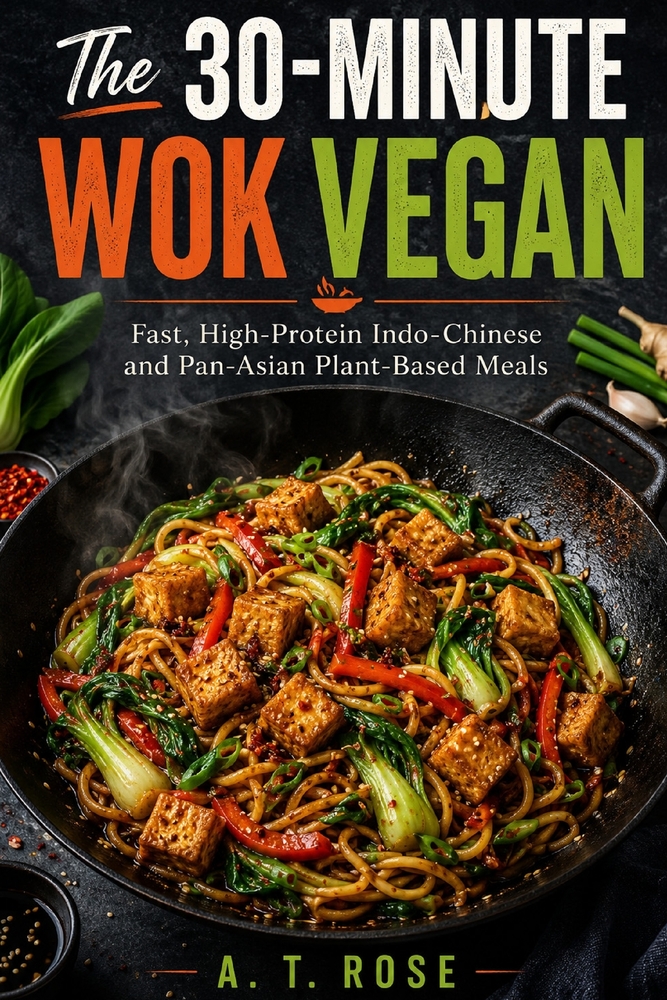 The 30-Minute Wok Vegan: Fast, High-Protein Indo-Chinese and Pan-Asian Plant-Based Meals cover
