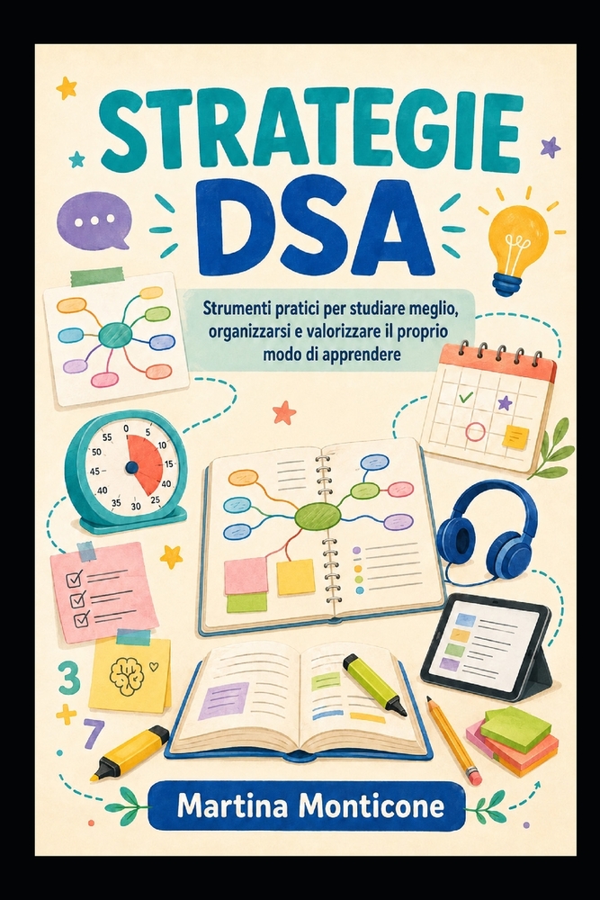 Strategie DSA: Strumenti pratici per studiare meglio, organizzarsi e valorizzare il proprio modo di apprendere cover