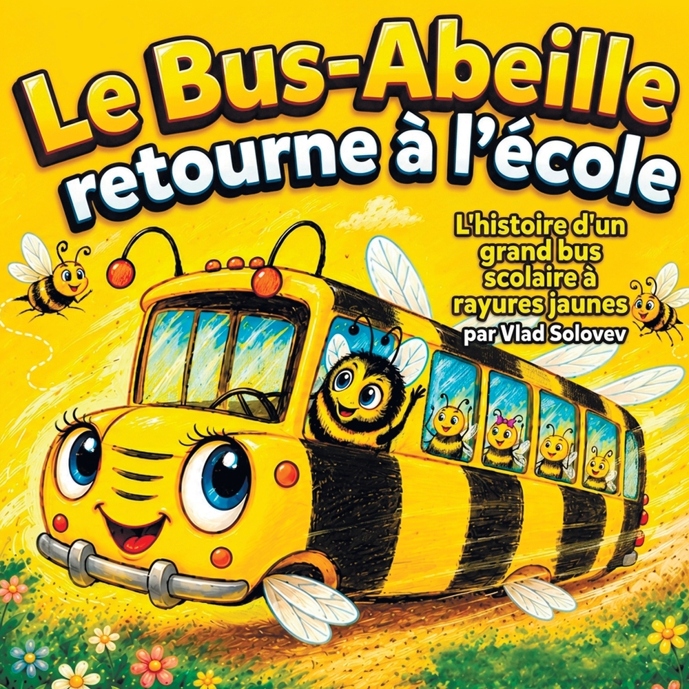 Le Bus-Abeille retourne à l'école: L'histoire d'un grand bus scolaire à rayures jaunes cover