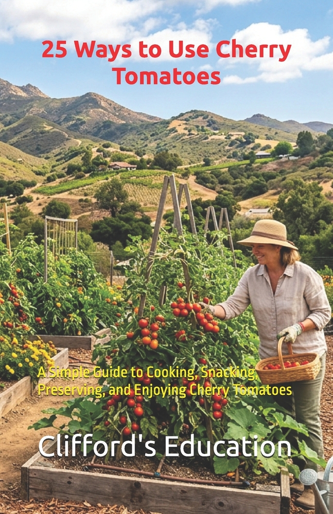 25 Ways to Use Cherry Tomatoes: A Simple Guide to Cooking, Snacking, Preserving, and Enjoying Cherry Tomatoes cover
