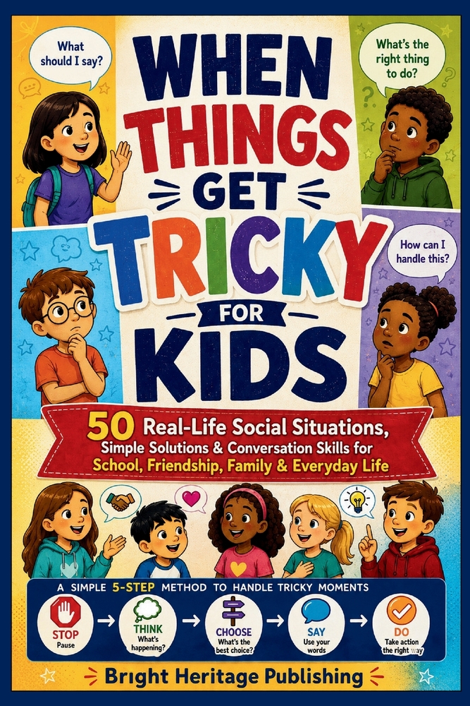 When Things Get Tricky for Kids: 50 Real-Life Social Situations, Simple Solutions & Conversation Skills for School, Friendship, Family & Everyday Life cover