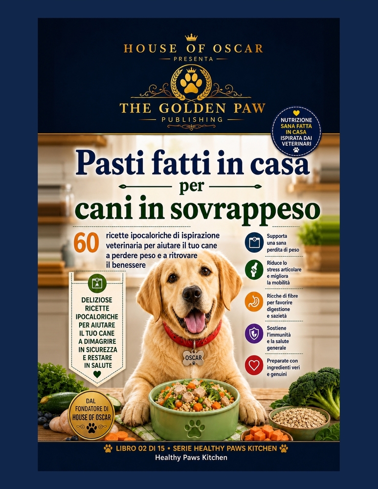 Pasti fatti in casa per cani in sovrappeso: 60 ricette ipocaloriche di ispirazione veterinaria per aiutare il tuo cane a perdere peso e a ritrovare il cover