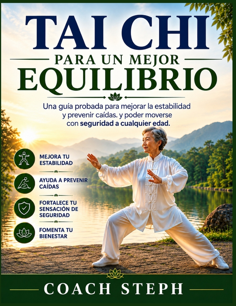 Tai Chi PARA UN MEJOR EQUILIBRIO: Una guía probada para mejorar la estabilidad y prevenir caídas. y poder moverse con seguridad a cualquier edad. cover