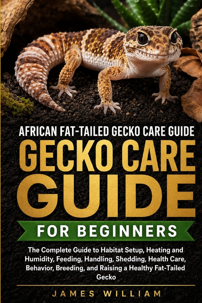 African Fat-Tailed Gecko Care Guide for Beginners: The Complete Guide to Habitat Setup, Heating and Humidity, Feeding, Handling, Shedding, Health Care cover