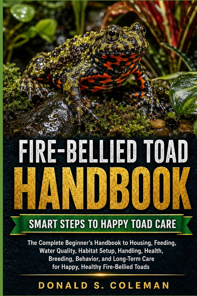 Fire-Bellied Toad Handbook: The Complete Beginner's Handbook to Housing, Feeding, Water Quality, Habitat Setup, Handling, Health, Breeding, Behavior, cover