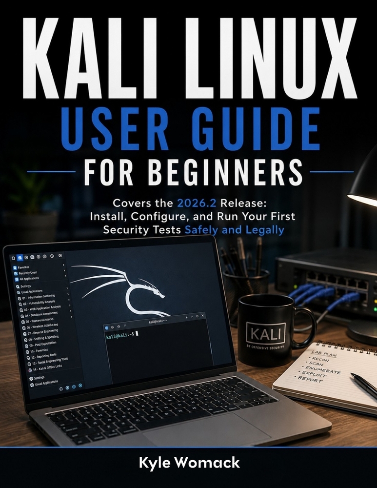 Kali Linux User Guide for Beginners: Covers the 2026.2 Release: Install, Configure, and Run Your First Security Tests Safely and Legally cover