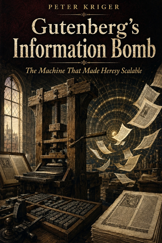 Gutenberg's Information Bomb: The Machine That Made Heresy Scalable cover