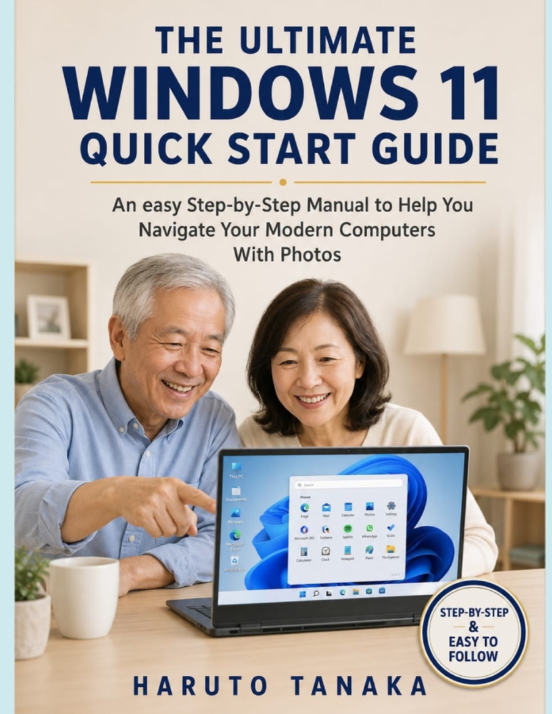 The Ultimate Windows 11 Quick Start Guide: An easy Step-by-Step Manual to Help You Navigate Your Modern Computers With Photos cover