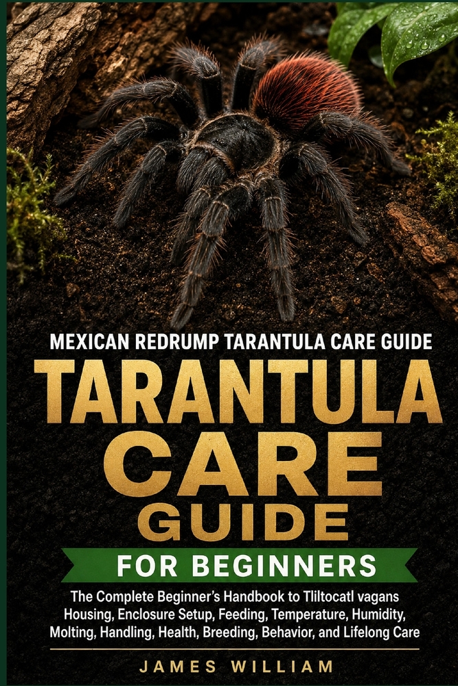 Mexican Redrump Tarantula Care Guide: The Complete Beginner's Handbook to Tliltocatl vagans Housing, Enclosure Setup, Feeding, Temperature, Humidity, cover