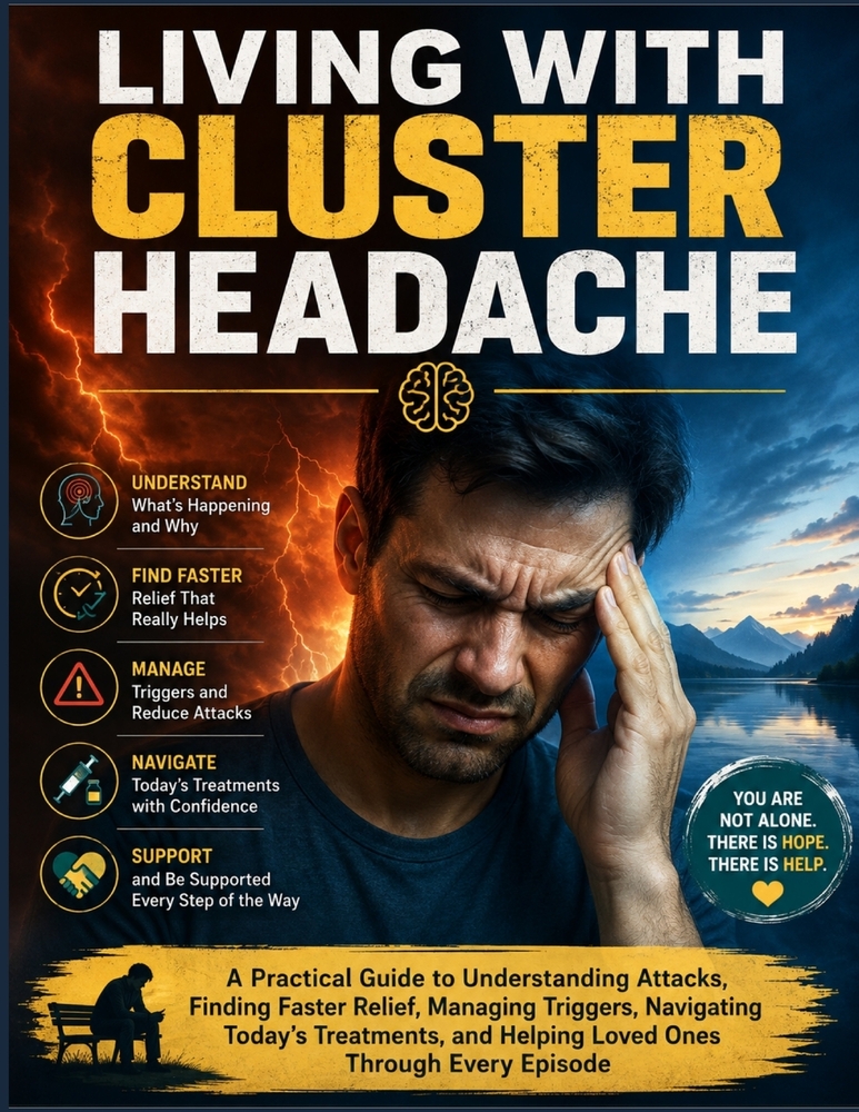 Living With Cluster Headache: A Practical Guide to Understanding Attacks, Finding Faster Relief, Managing Triggers, Navigating Today's Treatments, and cover