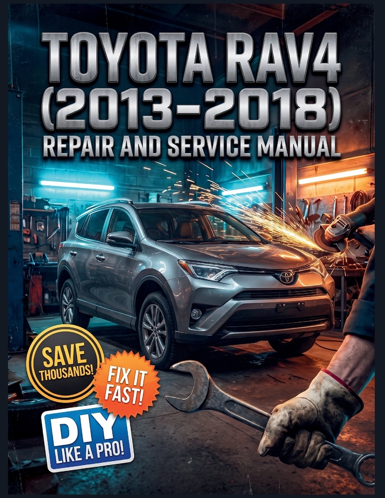 Toyota Rav4 (2013-2018) Repair and Service Manual: The Complete Illustrated Step-by-Step Guide to Dealership-Level Diagnostics, Routine Maintenance, a cover