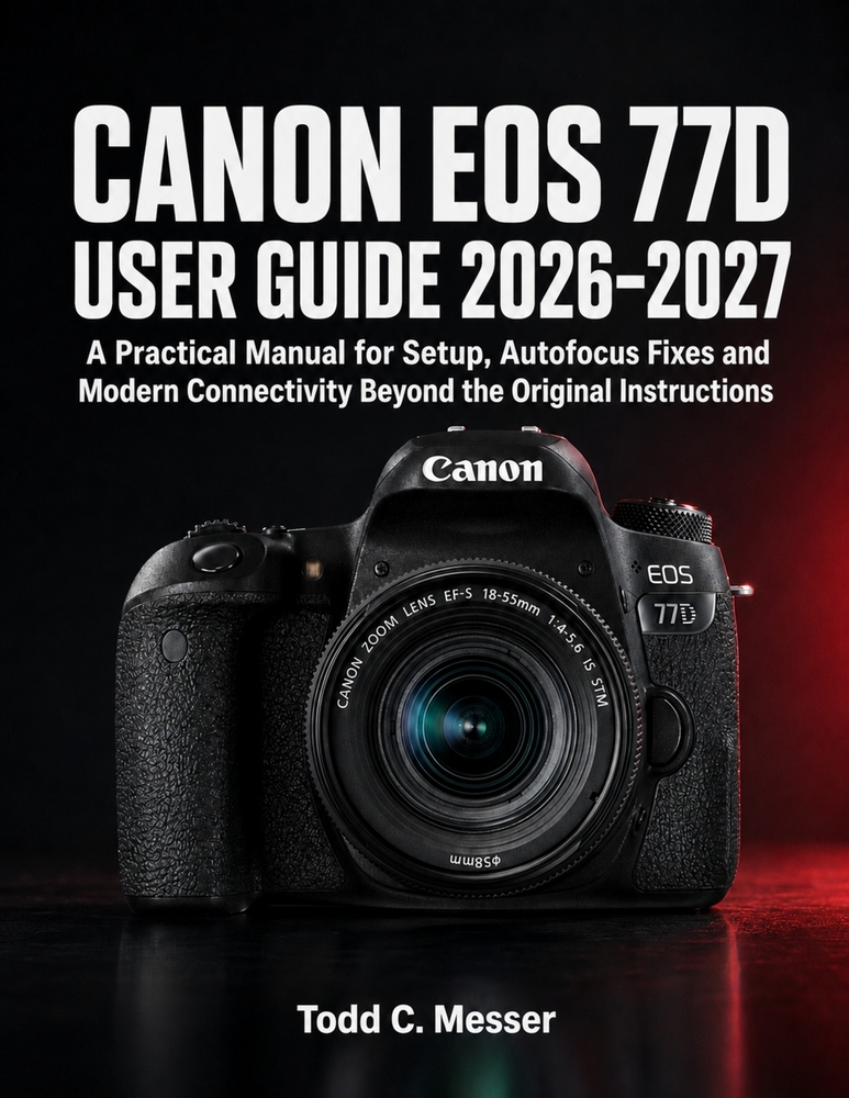 Canon EOS 77D User Guide 2026-2027: A Practical Manual for Setup, Autofocus Fixes and Modern Connectivity Beyond the Original Instructions cover