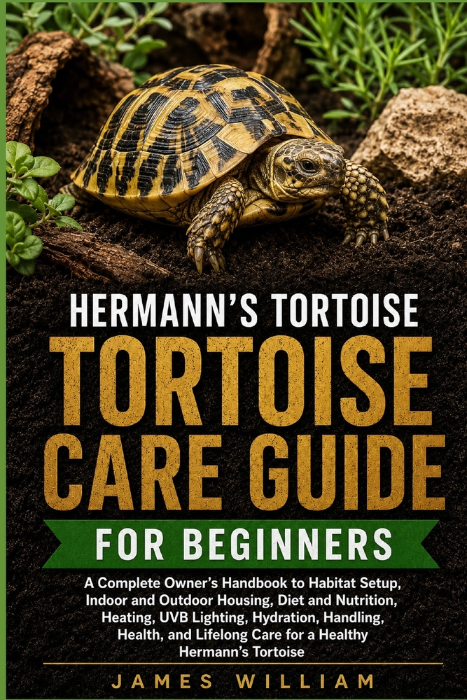 Hermann's Tortoise Care Guide for Beginners: A Complete Owner's Handbook to Habitat Setup, Indoor and Outdoor Housing, Diet and Nutrition, Heating, UV cover