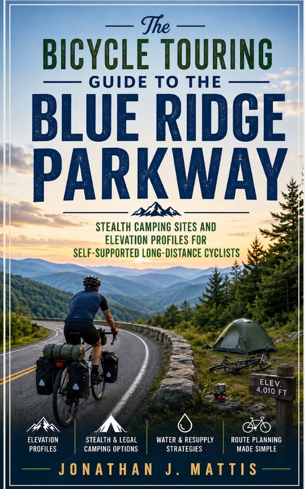 The Bicycle Touring Guide to the Blue Ridge Parkway: Stealth Camping Sites and Elevation Profiles for Self-Supported Long-Distance Cyclists cover