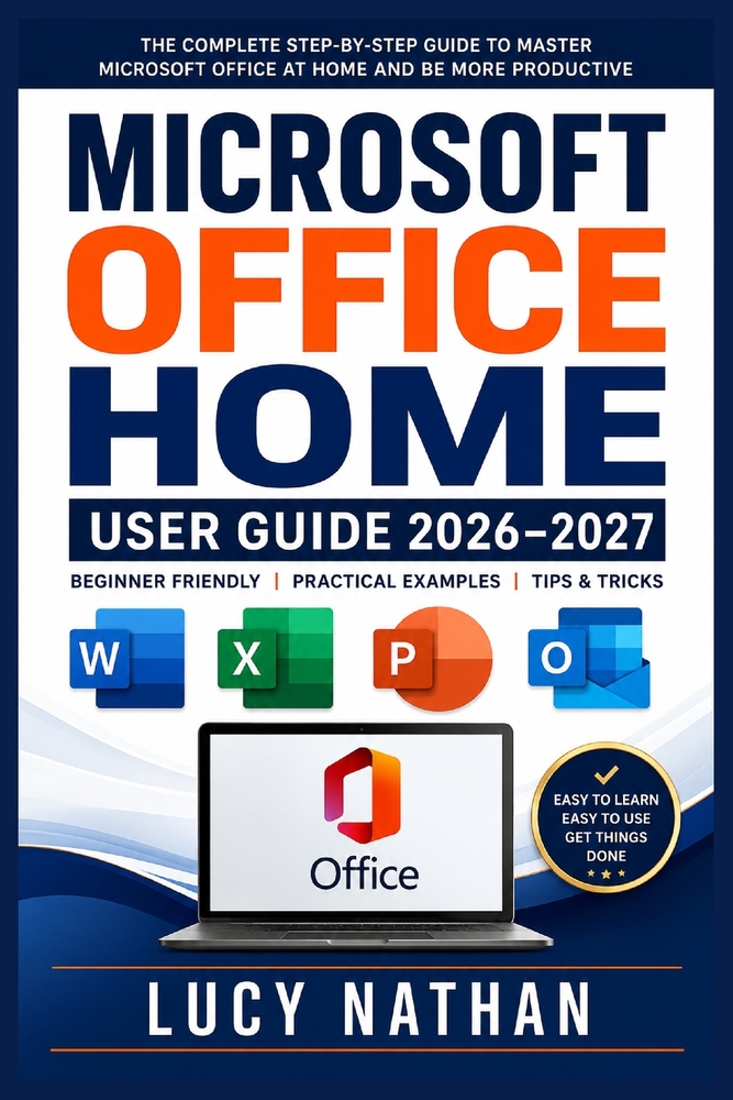 Microsoft Office Home User Guide 2026-2027: A Complete Beginner-to-Advanced Handbook for Setting Up Windows and Mac Productivity Apps, Managing Docume cover