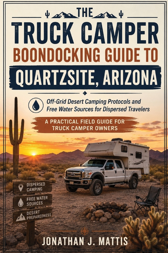 The Truck Camper Boondocking Guide to Quartzsite, Arizona: Off-Grid Desert Camping Protocols and Free Water Sources for Dispersed Travelers cover