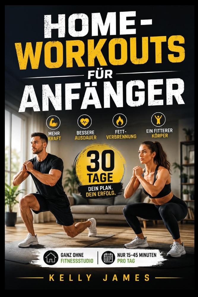 Home Workouts für Anfänger: Das 30 Tage Trainingsprogramm für mehr Kraft, bessere Ausdauer, Fettverbrennung und einen fitteren Körper, ganz ohne Fitne cover
