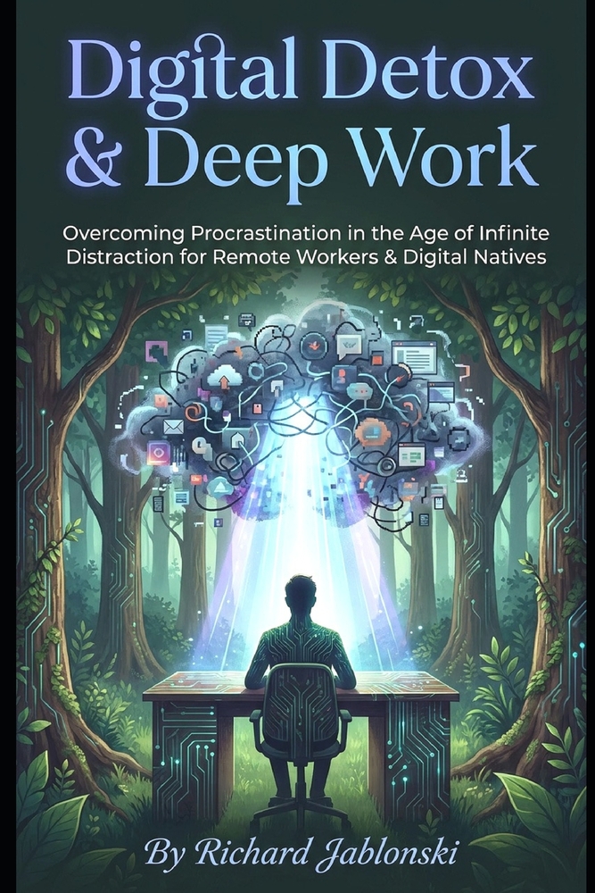 Digital Detox & Deep Work: Overcoming Procrastination in the Age of Infinite Distraction for Remote Workers & Digital Natives cover