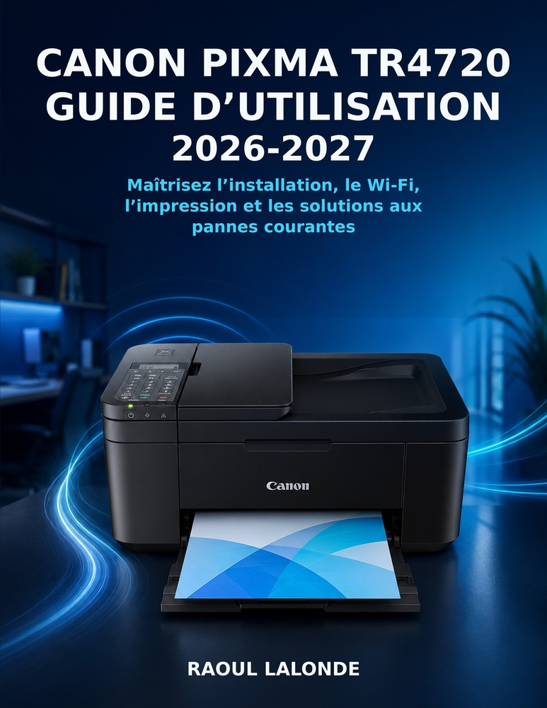 Canon PIXMA TR4720 Guide d'Utilisation 2026-2027: Maîtrisez l'installation, le Wi-Fi, l'impression et les solutions aux pannes courantes cover