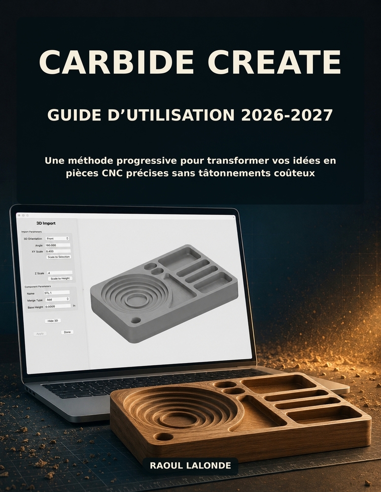 Carbide Create Guide d'Utilisation 2026-2027: Une méthode progressive pour transformer vos idées en pièces CNC précises sans tâtonnements coûteux cover