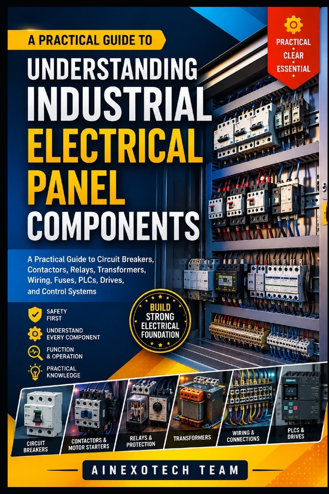 Understanding Industrial Electrical Panel Components: A Practical Guide to Circuit Breakers, Contactors, Relays, Transformers, Wiring, Fuses, PLCs, Dr cover