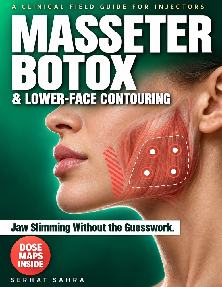 Masseter Botox & Lower-Face Contouring Field Guide: Injection Mapping, Dosing Charts & Jaw-Slimming Protocols for Jawline Botox, TMJ, Teeth Grinding & cover