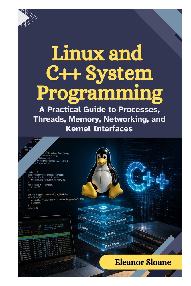 Linux and C++ System Programming: A Practical Guide to Processes, Threads, Memory, Networking, and Kernel Interfaces cover