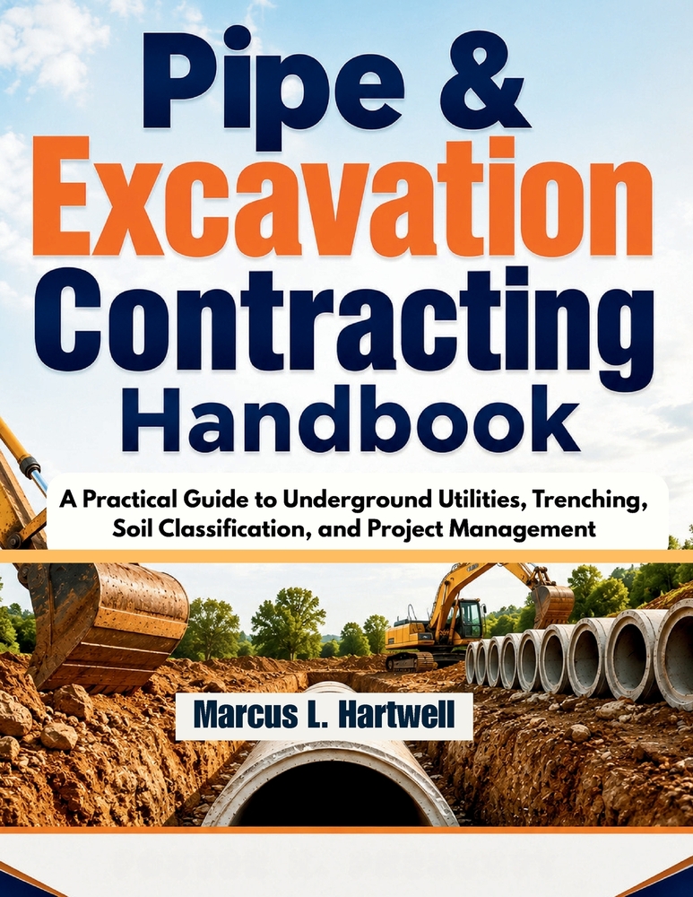 Pipe & Excavation Contracting Handbook: A Practical Guide to Underground Utilities, Trenching, Soil Classification, and Project Management cover