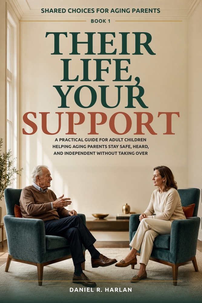 Their Life, Your Support: A Practical Guide for Adult Children Helping Aging Parents Stay Safe, Heard, and Independent Without Taking Over cover