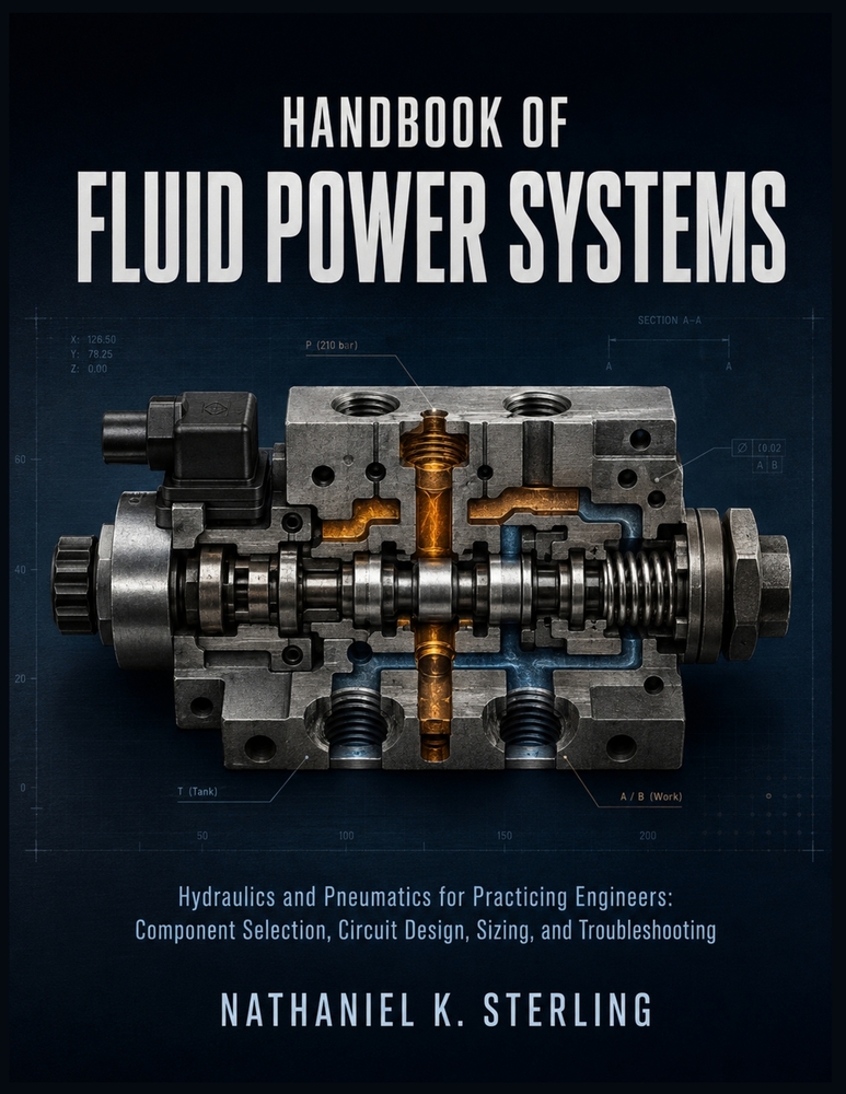 Handbook of Fluid Power Systems: Hydraulics and Pneumatics for Practicing Engineers: Component Selection, Circuit Design, Sizing, and Troubleshooting cover