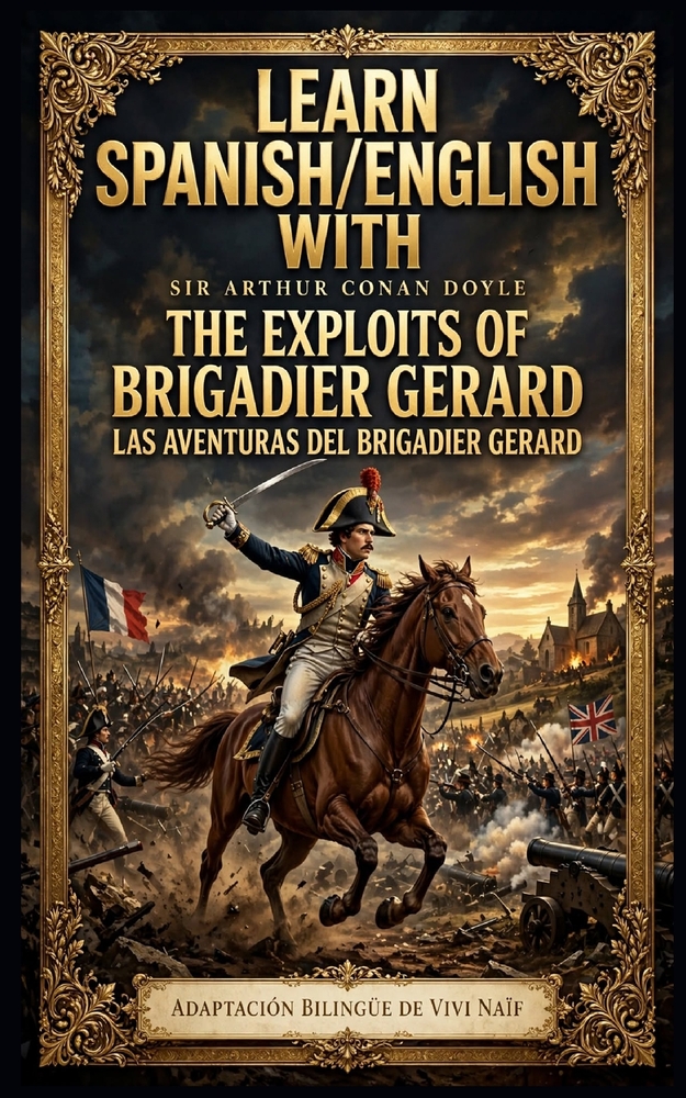 Learn Spanish/English with Arthur Conan Doyle The Exploits of Brigadier Gerard: adaptacion bilingue de Vivi Naif cover