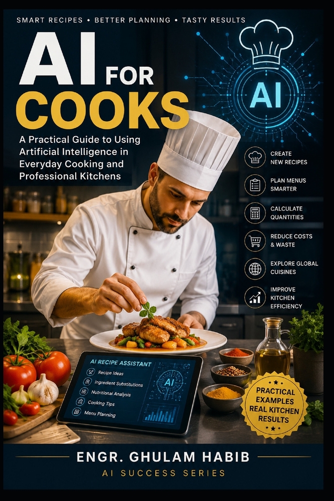 AI for Cooks: A Practical Guide to Smarter Cooking, Better Recipes, and Kitchen Success cover