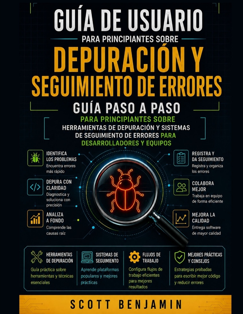 Guía de Usuario Para Principiantes Sobre Depuración Y Seguimiento de Errores: Guía Paso a Paso Para Principiantes Sobre Herramientas de Depuración Y S cover