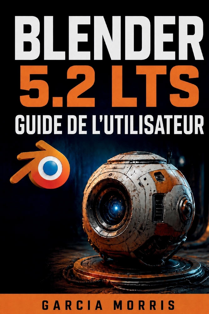 Blender 5.2 Lts Guide de l'Utilisateur: Créer des projets 3D professionnels avec modélisation, sculpture, matériaux, rendu, animation, rigging, noeuds cover