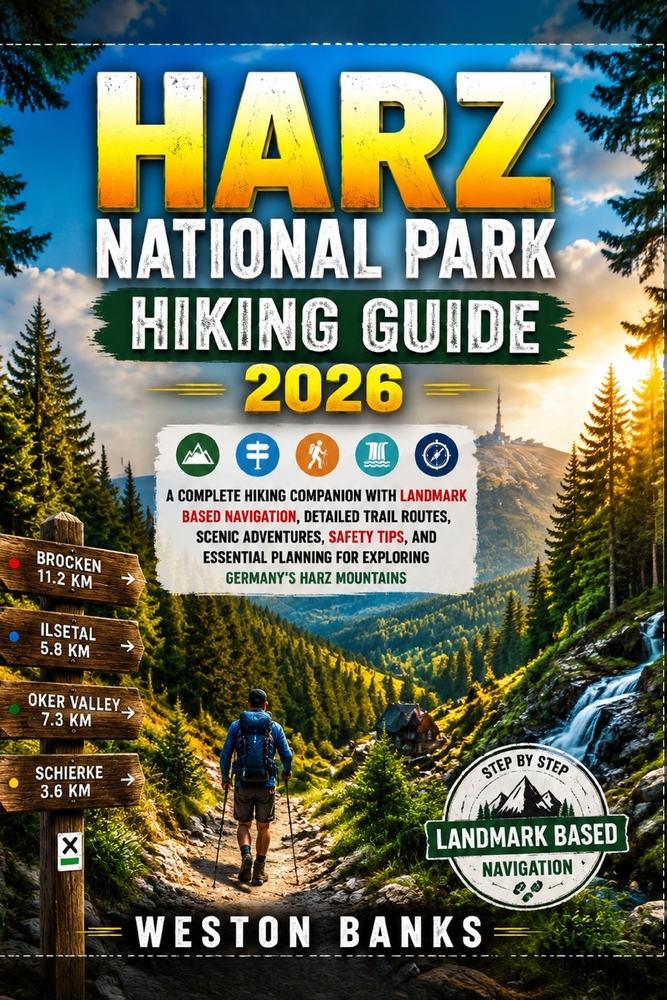 Harz National Park Hiking Guide 2026: A Complete Hiking Companion with Landmark Based Navigation, Detailed Trail Routes, Scenic Adventures, Safety Tip cover