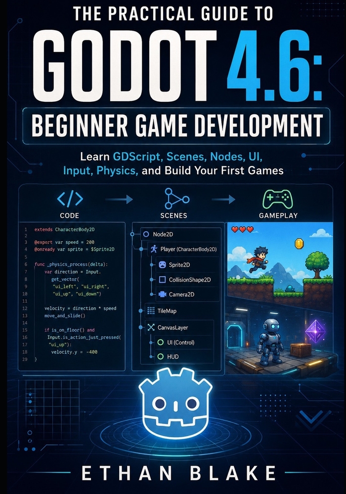 The Practical Guide to Godot 4.6: ADVANCED GAME DEVELOPMENT: Explore Multiplayer, Optimization, Shaders, Procedural Systems, Rendering, and Game Publi cover