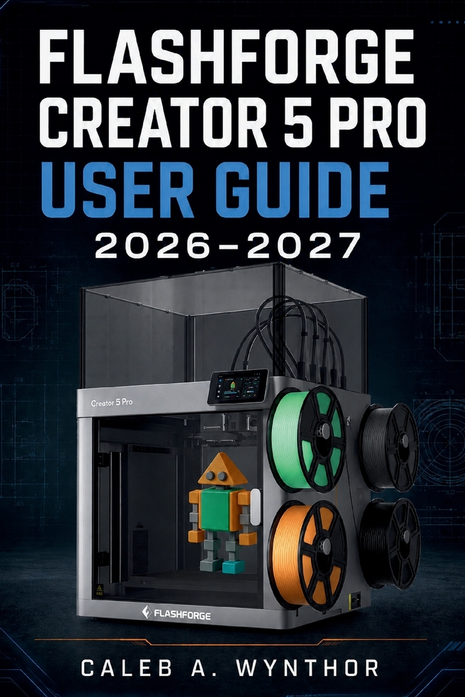 Flashforge Creator 5 Pro User Guide 2026-2027: A Practical Manual for Setup, Configuration, Filament Management, Calibration, Maintenance, Troubleshoo cover