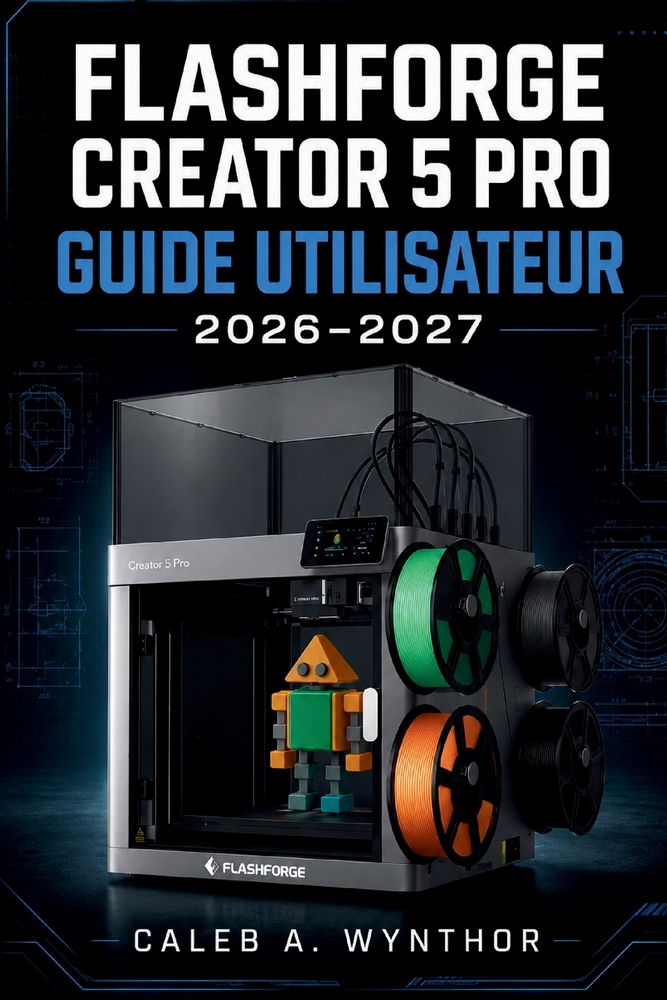 Flashforge Creator 5 Pro Guide Utilisateur 2026-2027: Un manuel pratique pour la configuration, la gestion du filament, l'étalonnage, la maintenance, cover