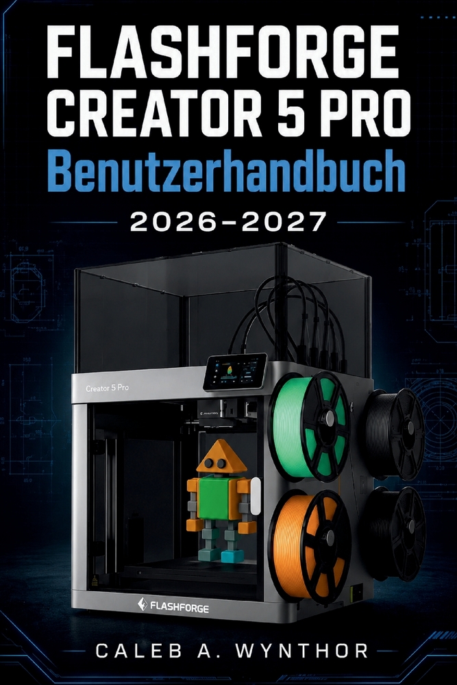 FLASHFORGE CREATOR 5 PRO Benutzerhandbuch 2026-2027: Ein praktisches Handbuch für Einrichtung, Konfiguration, Filamentmanagement, Kalibrierung, Wartun cover