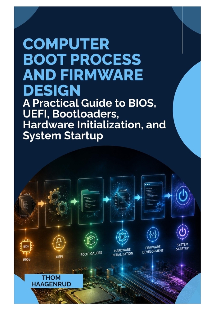 Computer Boot Process and Firmware Design: A Practical Guide to BIOS, UEFI, Bootloaders, Hardware Initialization, and System Startup cover