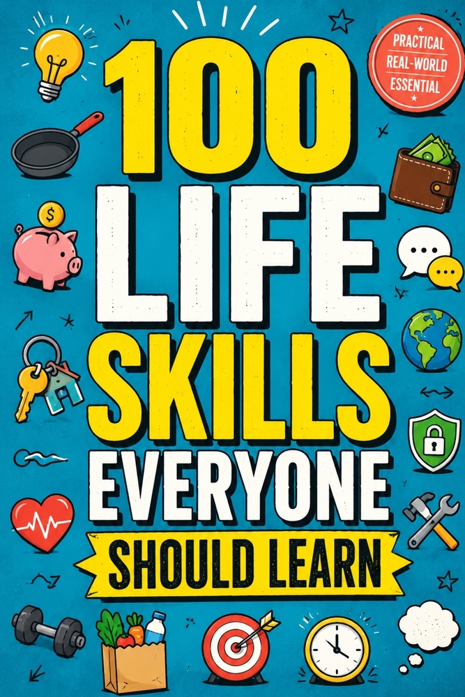 100 Life Skills Everyone Should Learn: The Essential Guide to Adulting, Self-Reliance, Money Management, Communication, Problem-Solving, Career Succes cover
