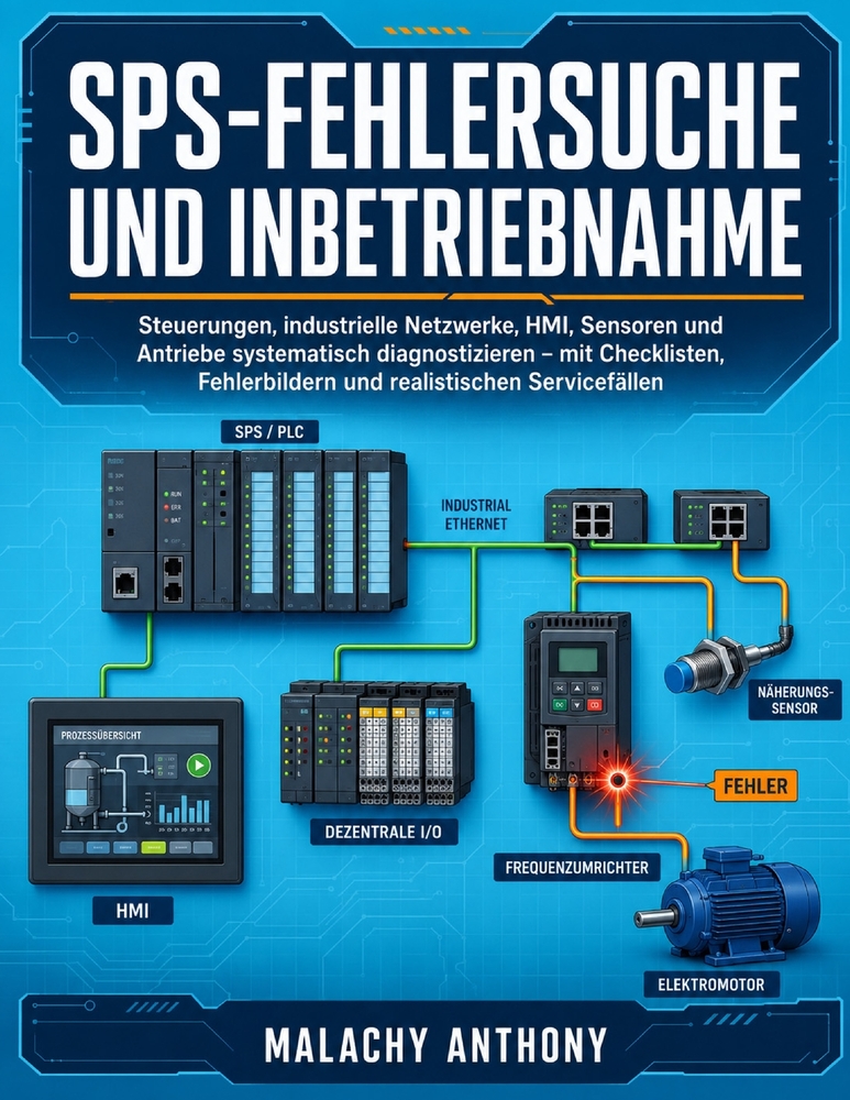 SPS-Fehlersuche und Inbetriebnahme: Steuerungen, industrielle Netzwerke, HMI, Sensoren und Antriebe systematisch diagnostizieren - mit Checklisten, Fe cover