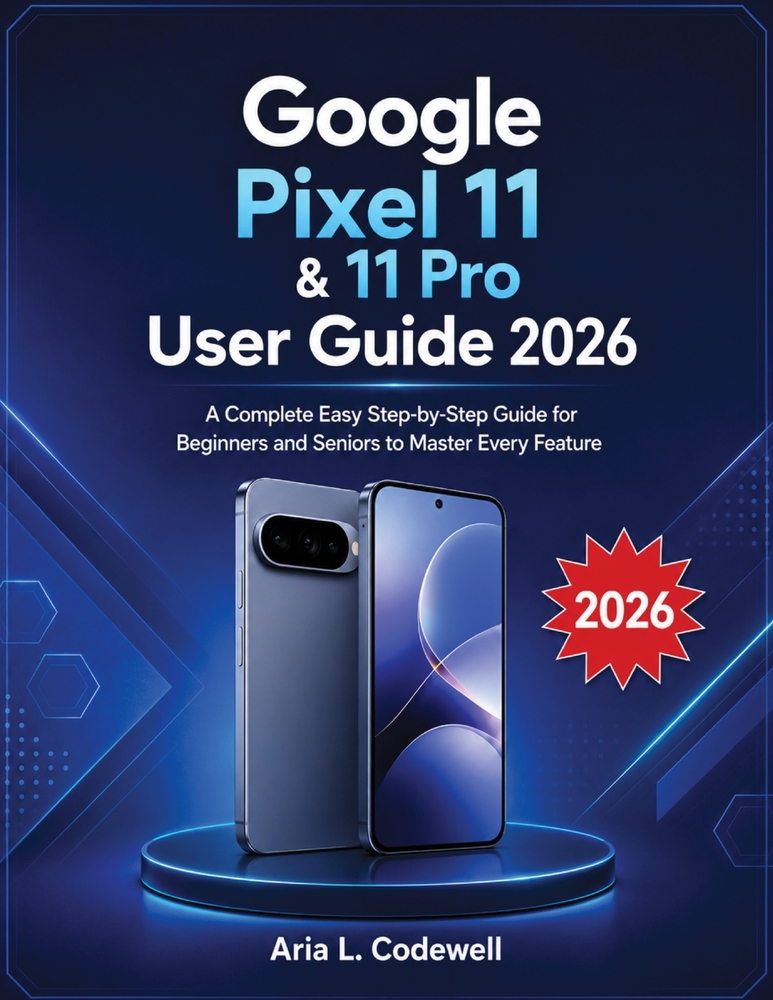 Google Pixel 11 & 11 Pro User Guide 2026: A Complete Easy Step-by-Step Guide for Beginners and Seniors to Master Every Feature cover
