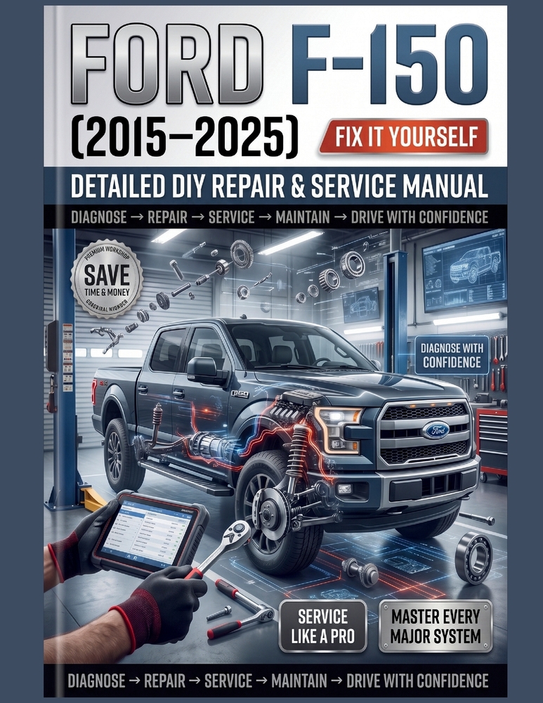 Ford F-150 (2015-2025) Detailed DIY Repair & Service Manual: The Definitive Step-by-Step Guide to Routine Maintenance, Advanced Diagnostics, and Total cover