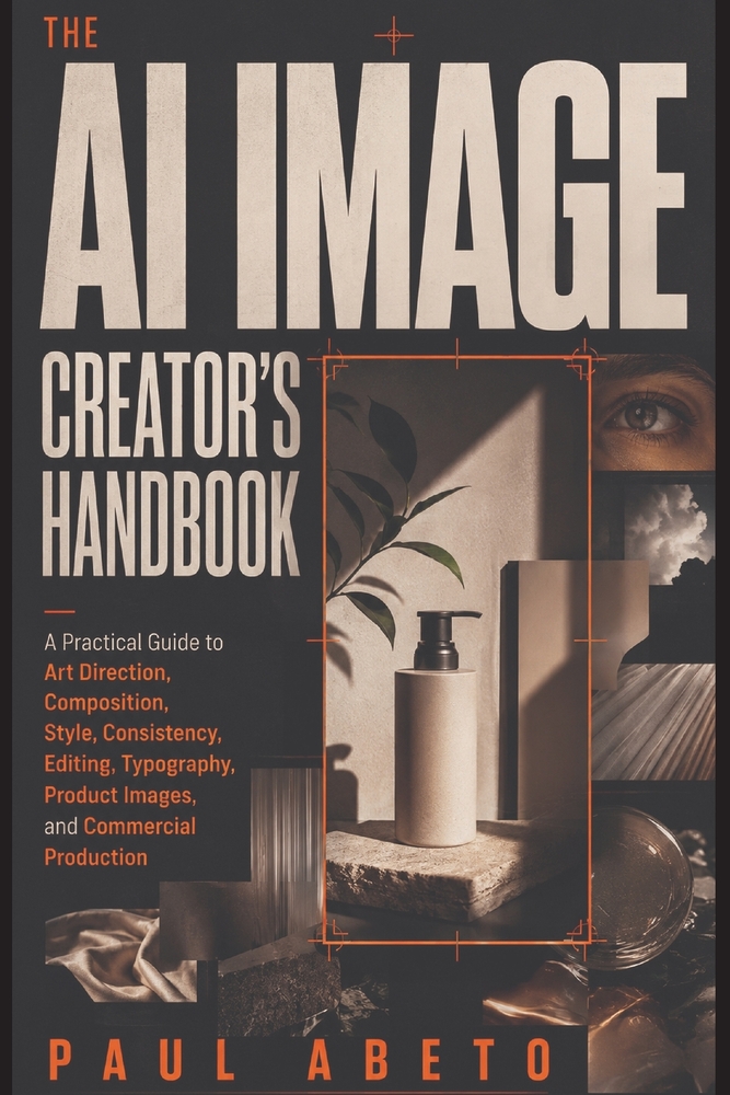 The AI Image Creator's Handbook: A Practical Guide to Art Direction, Composition, Style, Consistency, Editing, Typography, Product Images, and Commerc cover
