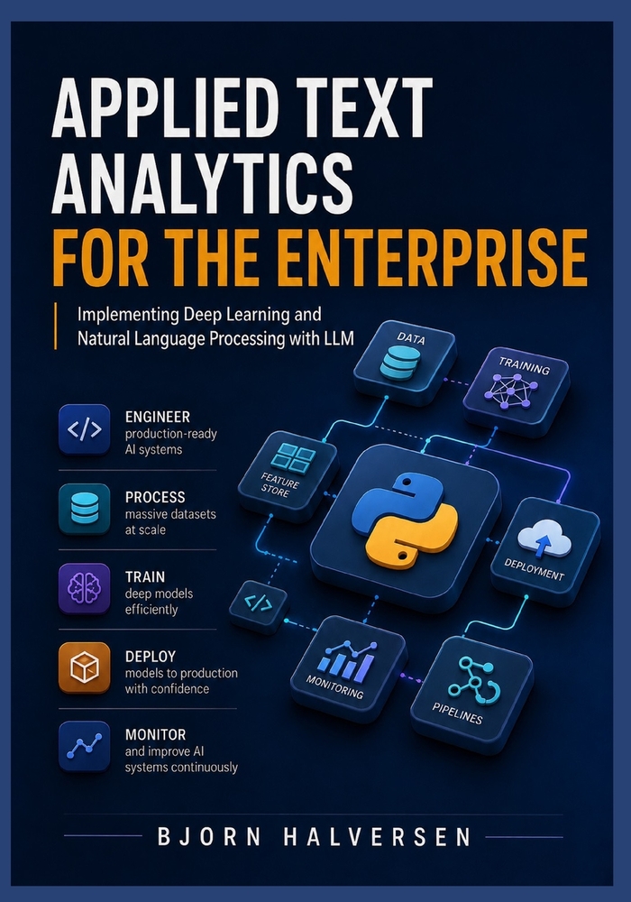 Applied Text Analytics for the Enterprise: Implementing Deep Learning and Natural Language Processing with LLM cover