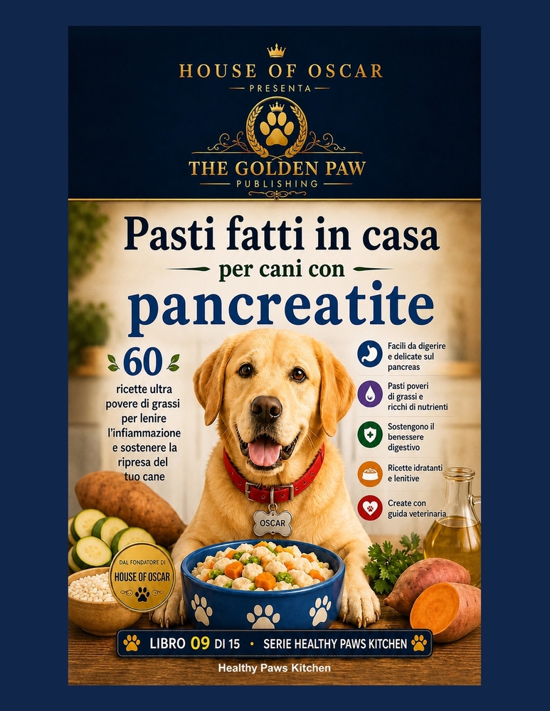 Pasti fatti in casa per cani con pancreatite: 60 ricette ultra povere di grassi per lenire l'infiammazione e sostenere la ripresa del tuo cane cover