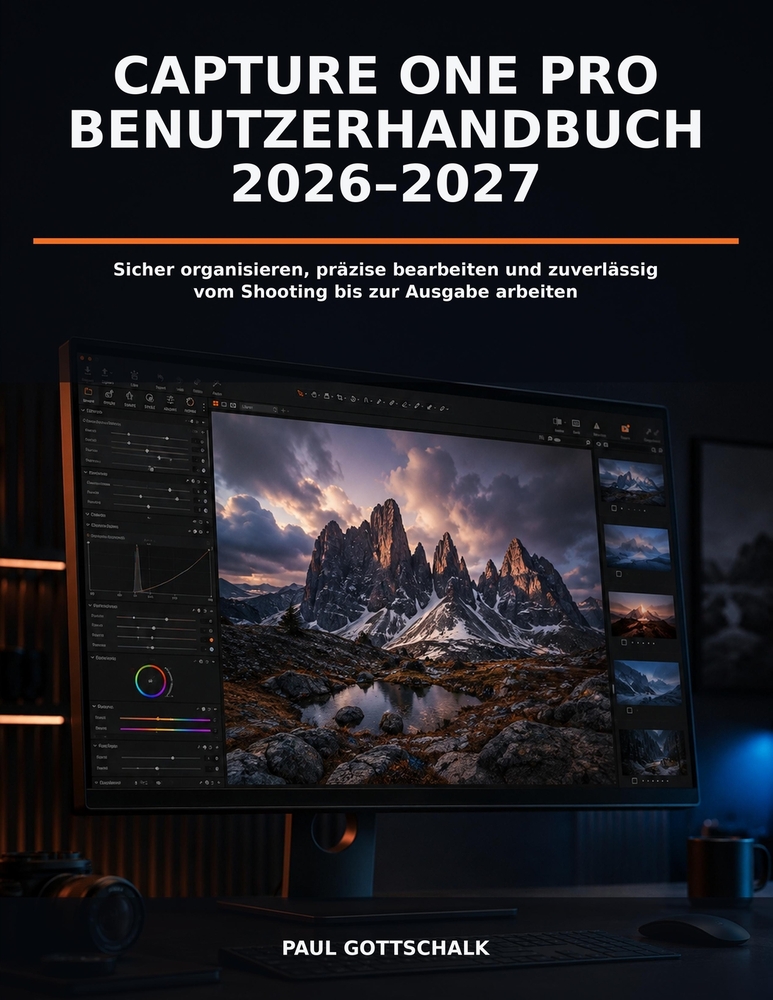Capture One Pro Benutzerhandbuch 2026-2027: Der praxisnahe Weg zu sicheren Workflows, präziser Farbkorrektur und schneller Bildausgabe cover